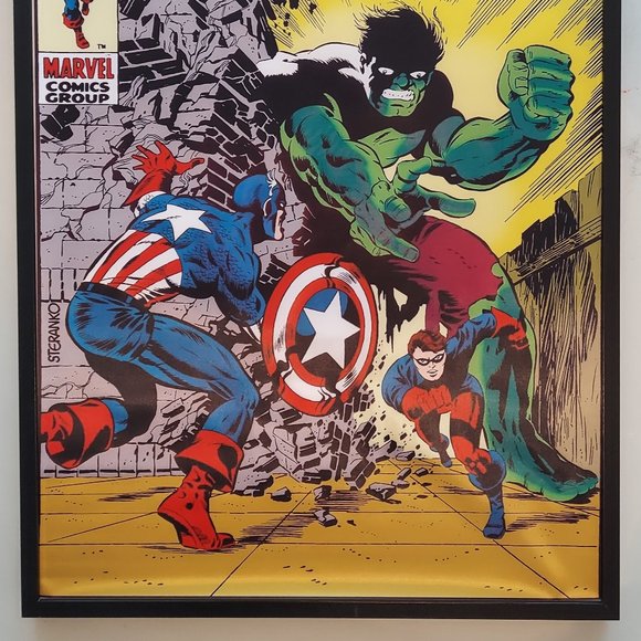 Captain America 110 Comic Cover silk canvas Fabric Poster (36" x 24") - Picture 3 of 3